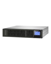 Bluewalker VFI 2000CRM LCD Doppelwandler Online 2000VA Rackmount / Turm Schwarz UPS / 1600W 110 300V 4 x 12V/9Ah 19 kg (10122001)