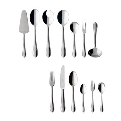 Besteck-Set VILLEROY & BOCH "Tafelbesteck Mademoiselle 68er Set silber", silber, Essbesteck-Sets