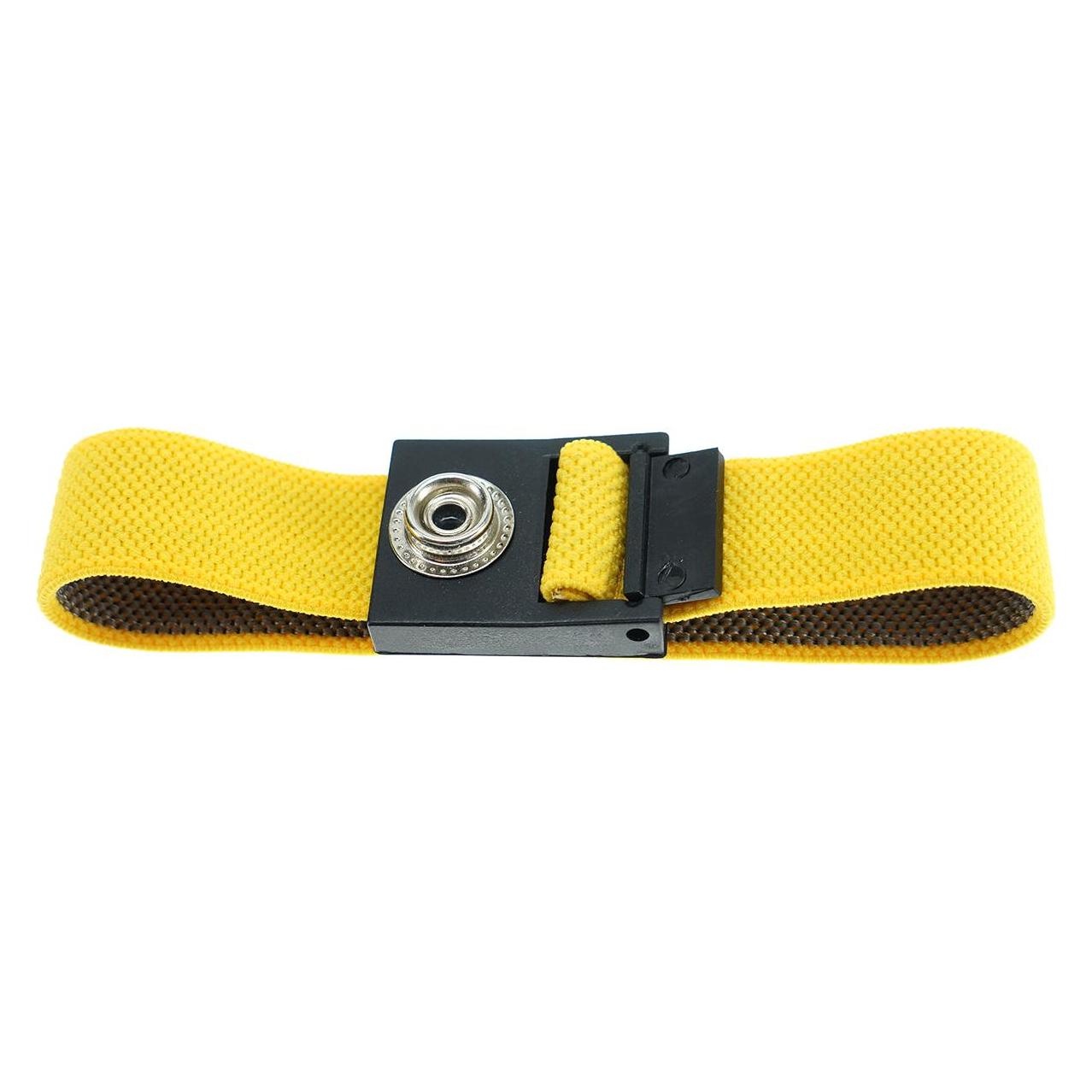 Top Swede ESD-Armband Stoff, 10 mm DK Druckknopf, gelb (Statikschutz) (SG-AB-10DK-GE-220MM)