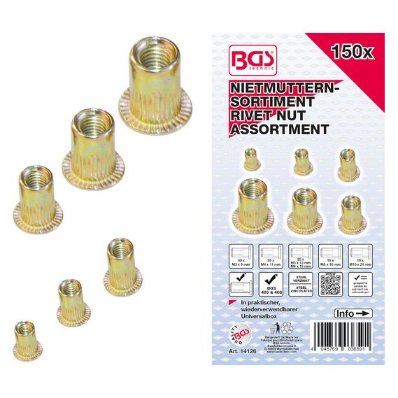 BGS Nietmuttern-Sortiment (14126)