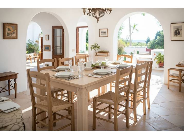 Esstisch I 160 x 77 x 90cm ohne Funktion Beige