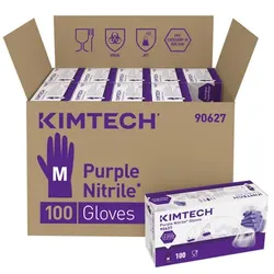 KIMTECH SCIENCE Einweghandschuh Purple Nitrile Gr. M=7,5 100 Stück je Box - M
