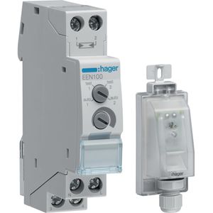 Hager Dämmerungsschalter EEN100, innen, externer Lichtsensor