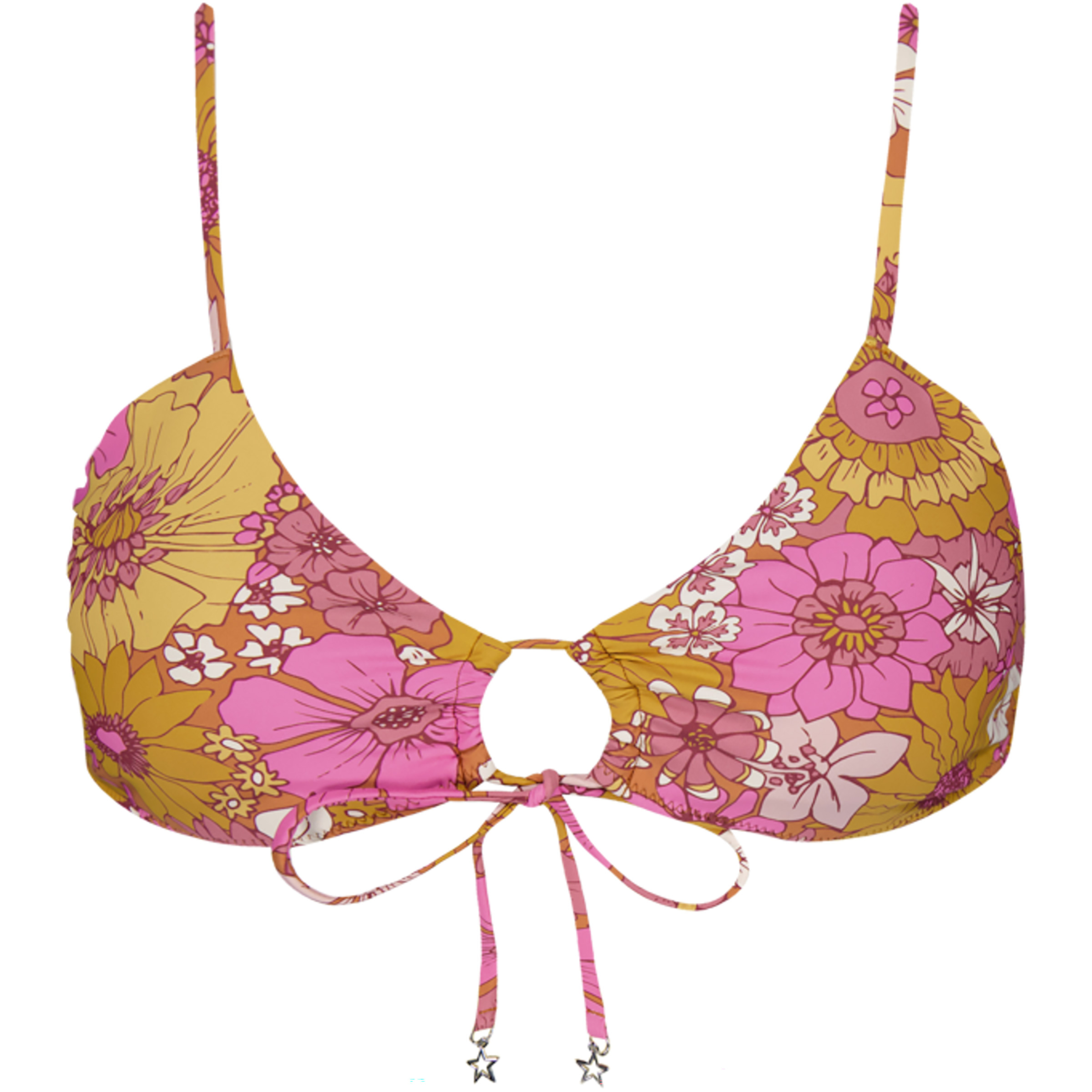 Barts Kelky Bow Tie Bikini Oberteil Damen Bikinis mehrfarbig Größe XL Elastisch