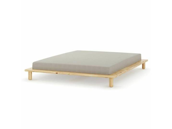 Pack lit 2 places futon avec matelas bois massif 160x200 cm