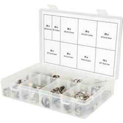 KS Tools 970.0830 Schlauchschelle Edelstahl Bündel-Ø (min.) 5.8 mm Bündel-Ø (max.) 21 mm 170 Teile