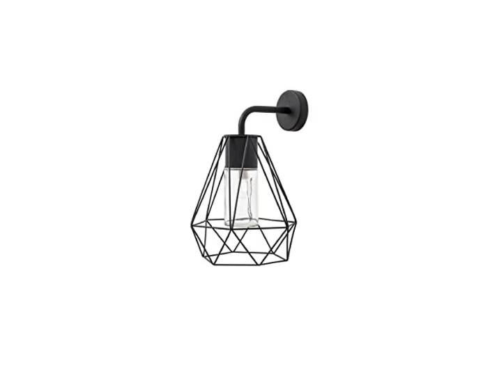 Merano Barrie Wandlamp Zwart Aluminium Helder Glas LED E27 IP54