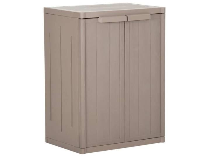 JILI* Moderne Armoire de rangement de jardin Marron 65x45x88 cm PP Rotin[1617]
