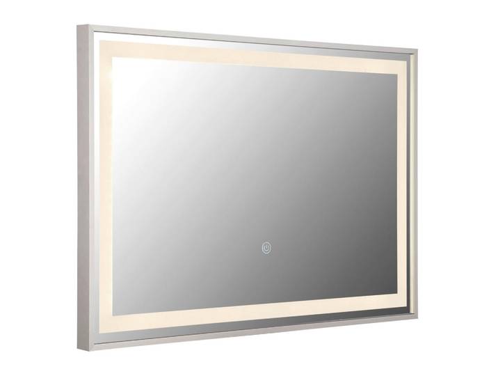 Globo Badezimmerspiegel, Metall, Kunststoff, Glas, rechteckig, 40x40x60 cm, CE, Badezimmer, Badezimmerspiegel, Badspiegel