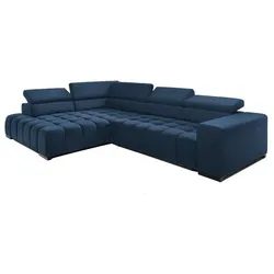 Exxpo by Gala Ecksofa mit Funktion Elias Stoff Blau Navy
