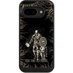 Nivocase Hülle für Google Pixel 9a Handyhülle NIVOcore Case Schwarz Serienmotiv Vikings Wikinger (Google Pixel 9a), Smartphone Hülle, Schwarz