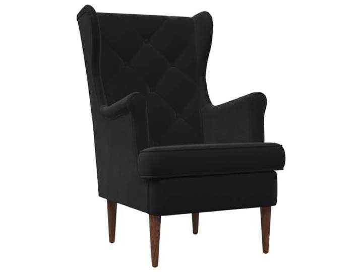 Makastle Sessel Schwarz Samt