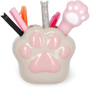 Legami Stiftehalter Desk Friends Kitty Paw, Keramik, 1 Fach, braun
