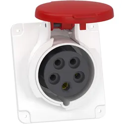 Schneider Electric, Steckdose, Schneider Steckdose 5P 16A rot IP44 400V