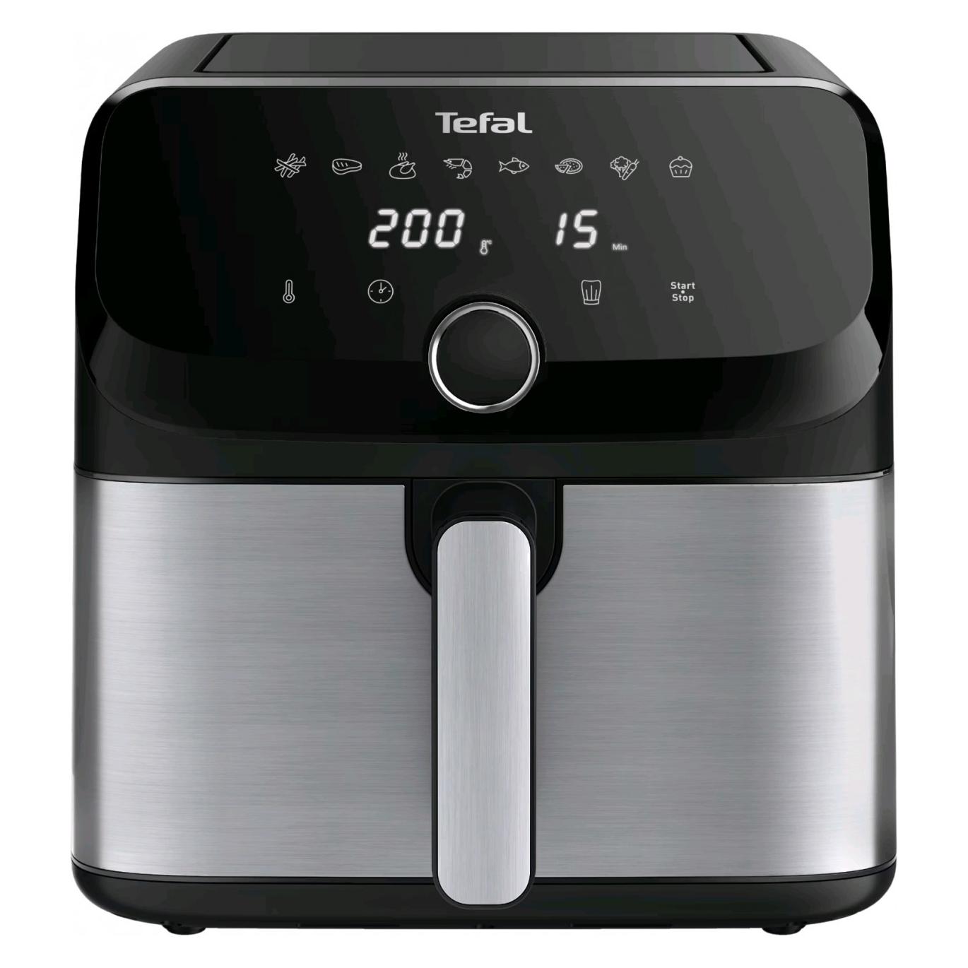 Tefal Easy Fry Mega Heissluftfritteuse (EY855D), Edelstahl (7.50 l) (EY855D10)