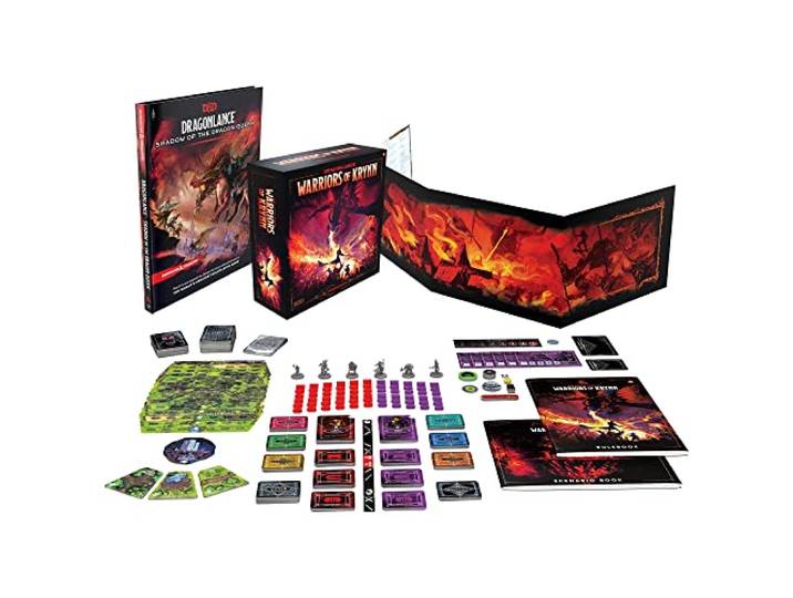 Dungeons & Dragons Dragonlance: Shadow of The Dragon Queen Deluxe Edition (D&D-Abenteuer, Spielleiterschirm + Brettspiel Warriors of Krynn Englische Version), D09880000