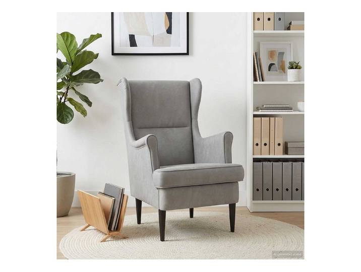 vidaXL Sessel vidaXL Sessel Hellgrau Samt