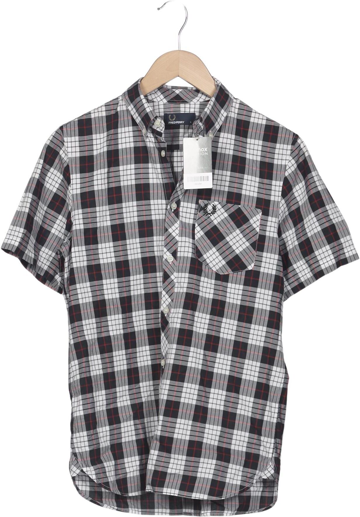 Fred Perry Herren Hemd, Mehrfarbig, Gr. S, Baumwolle - Second Hand