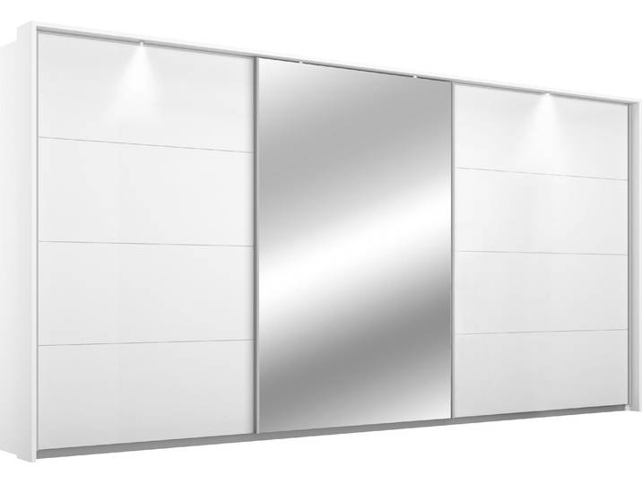 rauch Kleiderschrank Schrank Garderobe Wäscheschrank Ankleide KULMBACH optional mit Beleuchtung, Breiten 278/368 cm Höhen 214/233 cm, mit umfangreicher Innenausstattung und Passepartout MADE IN GERMANY