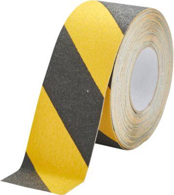 Duraline Antirutschband Grip, 15 m, selbstklebend, für Innen- und geschützten Außenbereich, 75 mm, gelb/schwarz