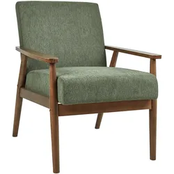 SESSEL Dunkelbraun/Grün Esrum