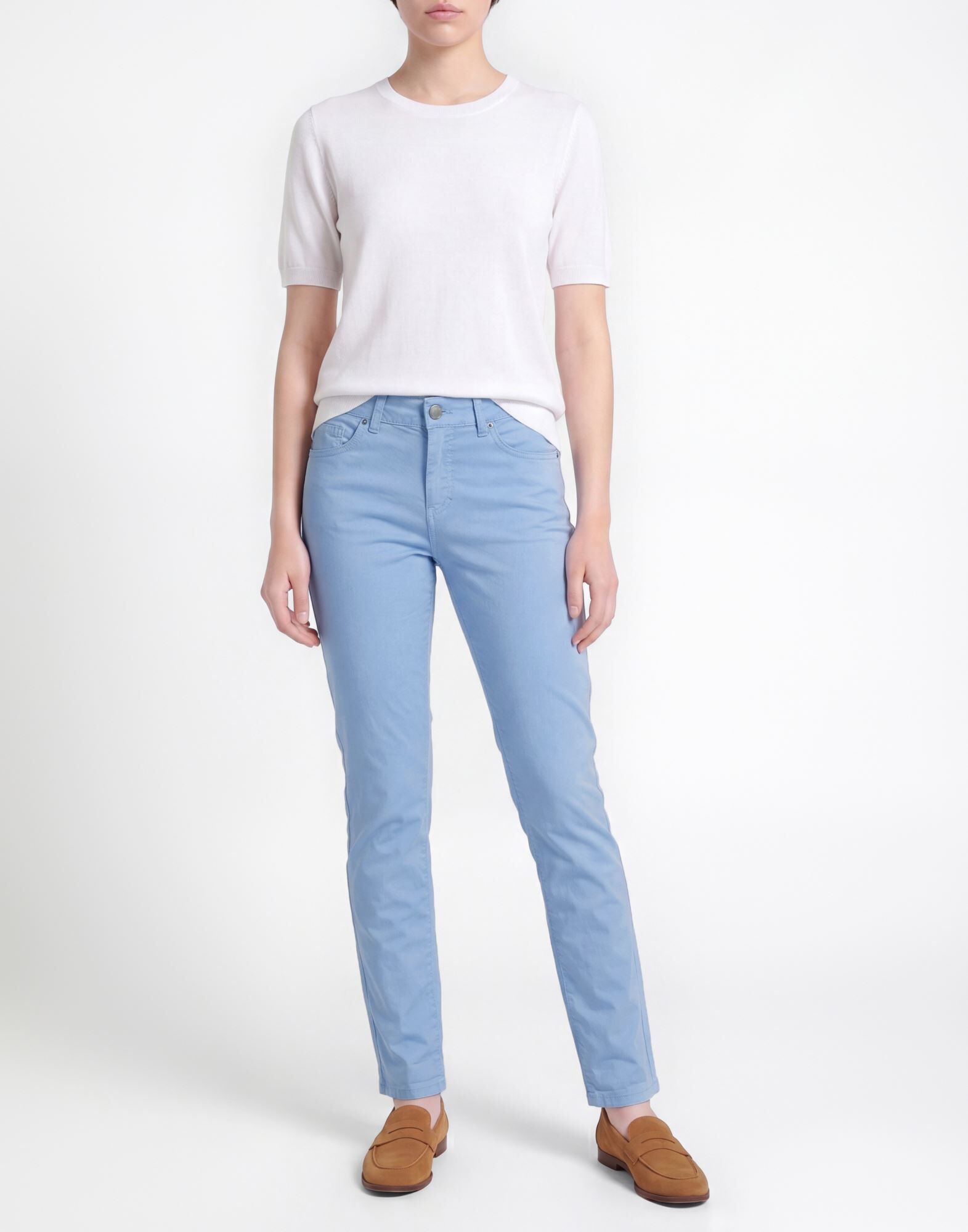 Le Streghe Pantalones Mujer Azul 40 Mujer
