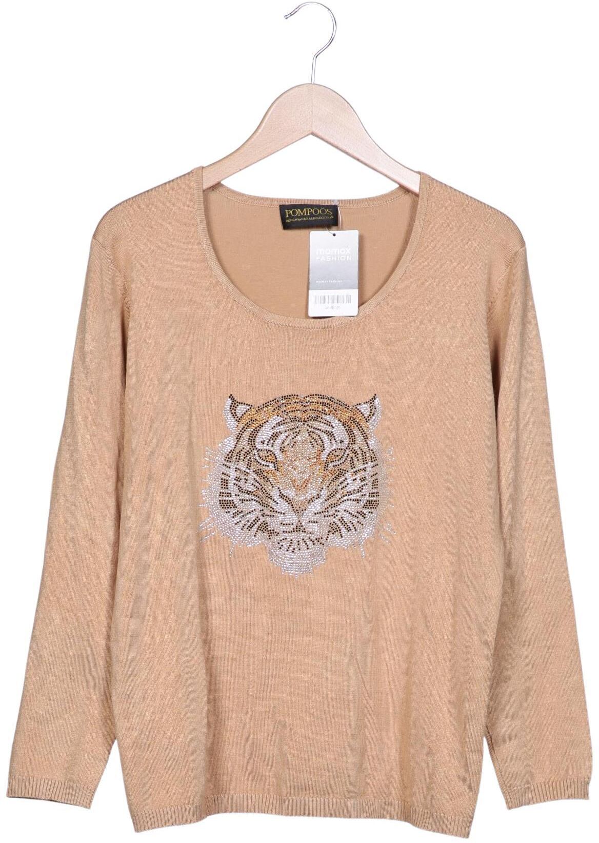 Pompöös Damen Pullover, Beige, Gr. L, Synthetik / Viskose - Second Hand