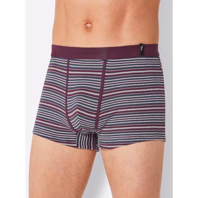 Retro Pants WÄSCHEPUR, Herren, Gr. 8, 3 Stk., bunt (topas, dunkelblau, burgund), 97% Baumwolle, 3% Elasthan, Unterhosen