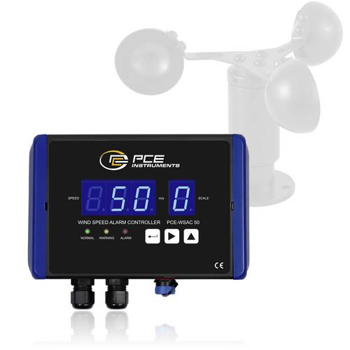 PCE Instruments Anemometer PCE-WSAC 50-110 inkl. ISO-Zertifikat |0...50 m/Sek. |230V AC |Eingangssignal 4...20mA |IP66