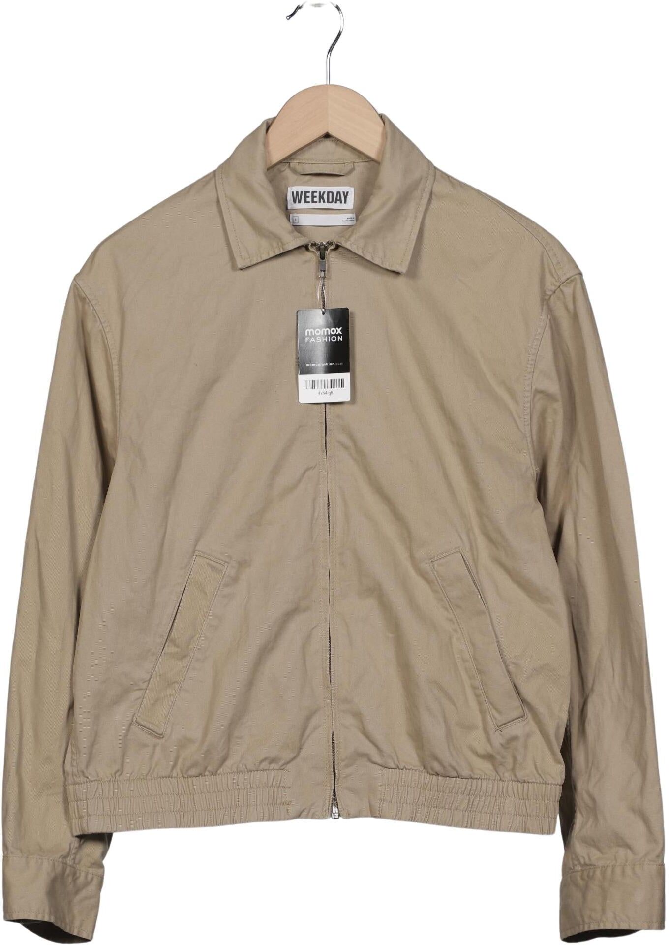 Weekday Damen Jacke, Beige, Gr. S, Baumwolle - Second Hand
