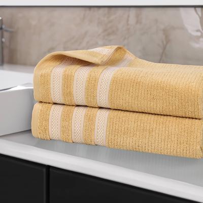 Superior Brea Zero Twist Cotton Ribbed Modern Bath Sheet Set of 2