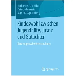 Kindeswohl zwischen Jugendhilfe, Justiz und Gutachter, Fachbücher von Karlheinz Schneider, Martina Cappenberg, Karl-Heinz Schneider, Patricia Toussaint