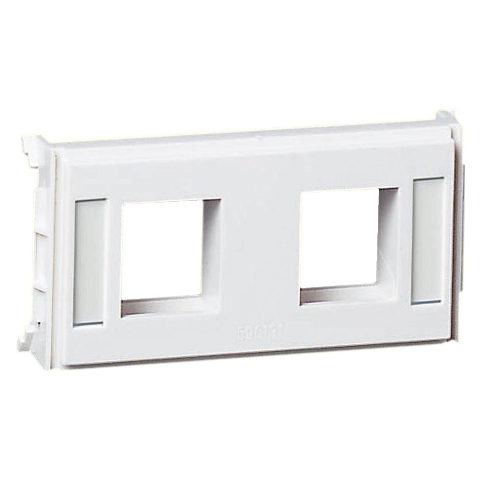 Schneider Montageplatte m Schriftfeld 2XAMP KAT.3-BU weiss RAL9016 Typ:CYB-DP 5971713 (5971713)