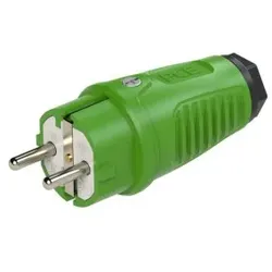 PCE 0511-us Taurus2 Gummi-Stecker nat IP54 (grün/schwarz) 0511us