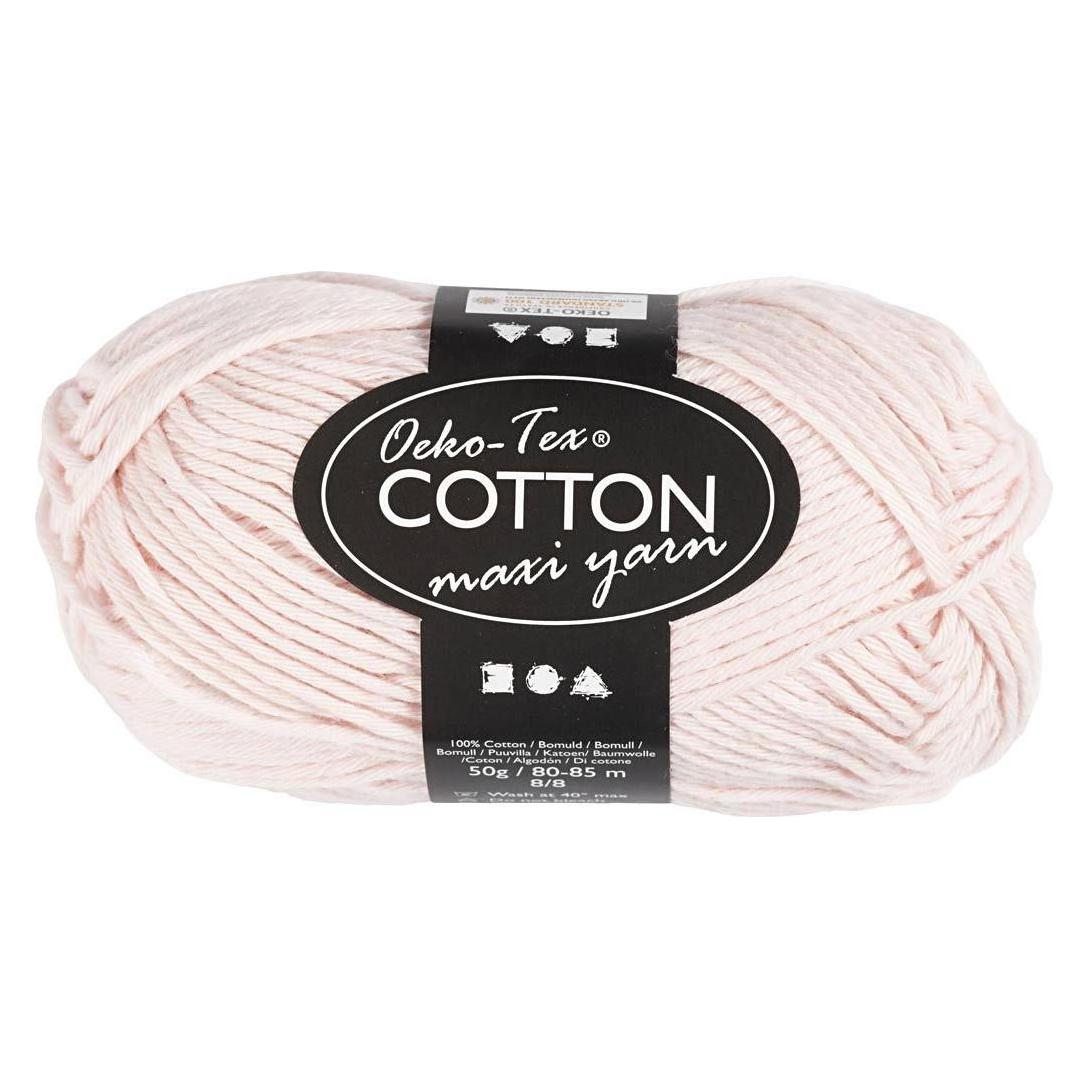 Creativ Company Baumwollgarn Stärke 8/8 L: 80-85 M Dusty Rose - 50gr. (85 m) (5712854621441)
