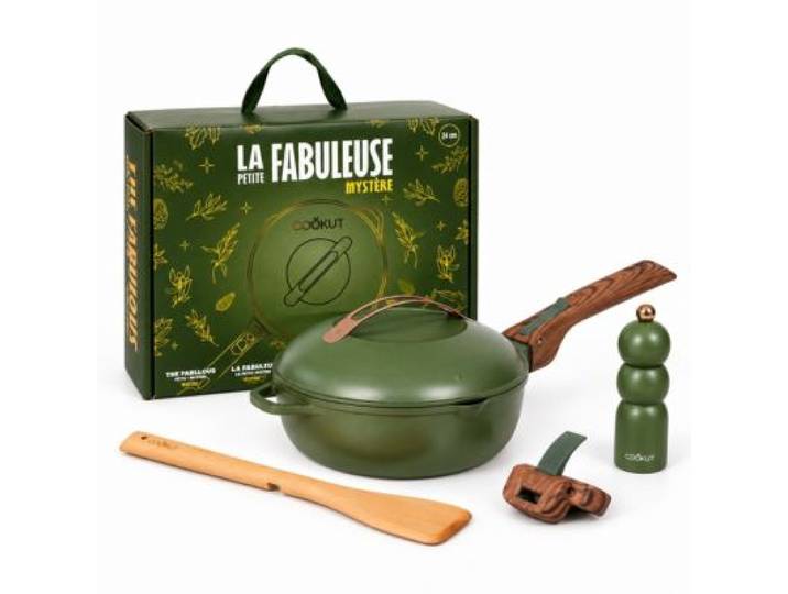 Cookut - Poêle La Fabuleuse 28cm Fougere Noel Edition
