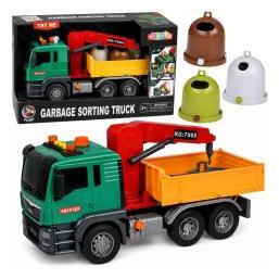 Lean Toys LKW mit Kran, Containern, Antrieb, Licht (74058963)