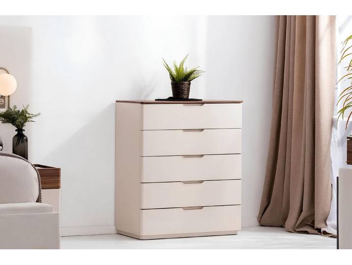 Xlmoebel Kommode Beige Holz-Kommode mit elegantem Design für das Schlafzimmer (Kommode, Kommode), Hergestellt in Europa