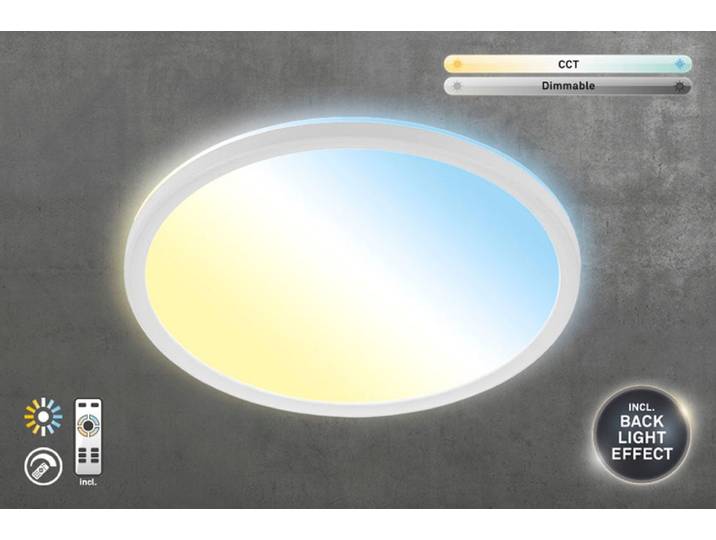 BRILONER LEUCHTEN LED Panel SLIM , weiß (weiß, neutral), Leuchten, LED Panel