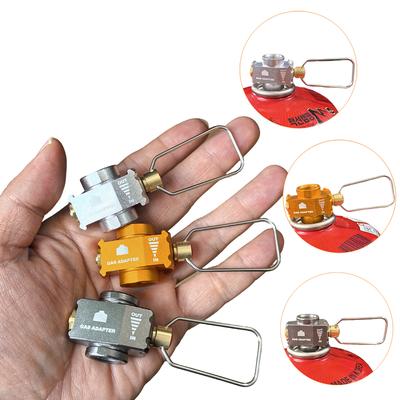 Perfect Picks Market Premium Gas Burner Adapter Camping Gas Converter & Propane Refill Adapter gray
