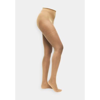 Feinstrumpfhose CAMANO, Damen, Gr. M, beige (make up), Obermaterial: 90% Polyamid, 10% Elasthan, Strumpfhosen Feinstrumpfhose, transparenter 20DEN-Feinstrumpfbereich, mit matter Optik