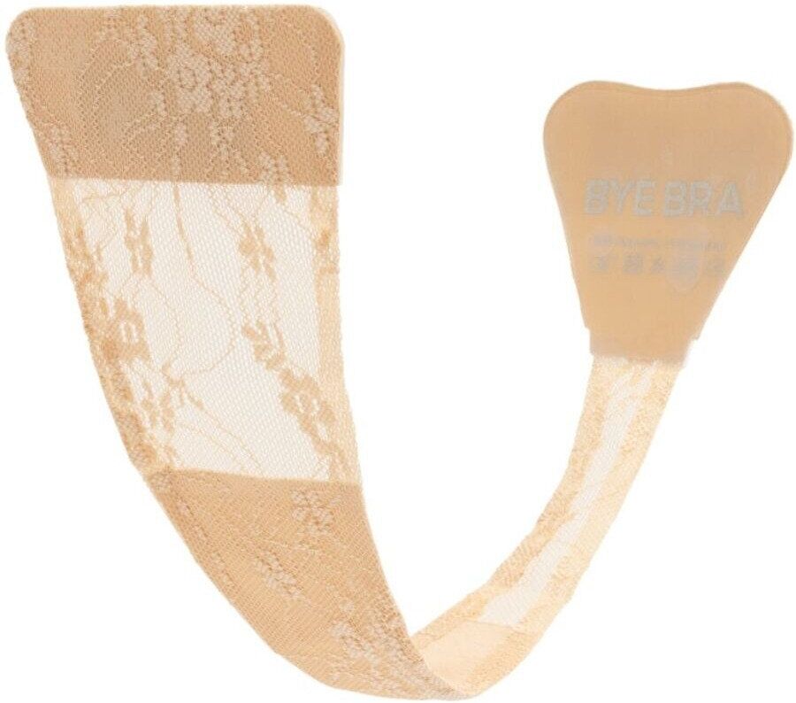 Bye Bra Tanga adhésif en dentelle beige taille unique