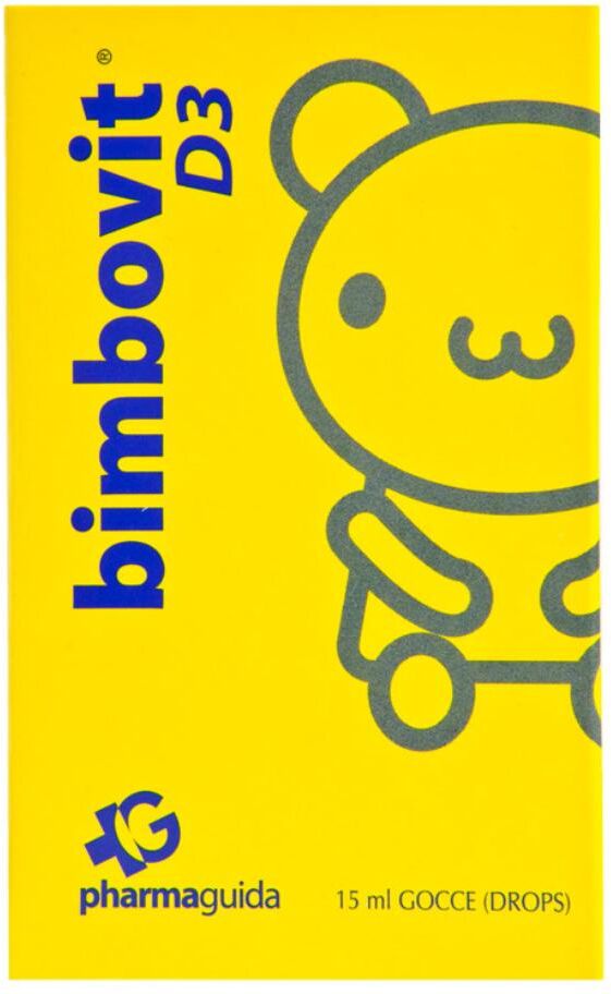 PHARMAGUIDA Srl Bimbovit D3 15ml - Integratore Alimentare di Vitamina D3 (Colecalciferolo)