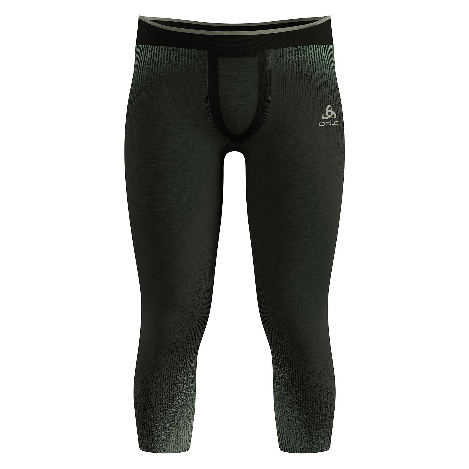 Odlo BL BOTTOM 3/4 PERFORMANCE WARM BLACKCOMB grüne Hose (XL) (19640210877XL)
