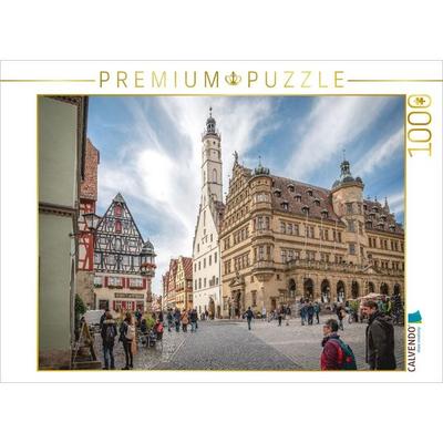 CALVENDO Puzzle Rathausturm | 1000 Teile Lege-Größe 64x48cm Foto-Puzzle für glückliche Stunden