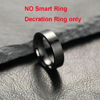 Uplift Treasures Fashion Smart Fitness Ring Heart Rate Pedometer Health Tracker black 9