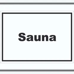 HB-Druck Sauna Aufkleber mit Text Erholung Entspannung waagerecht A0 (841x1189mm)