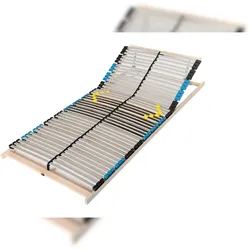 Sleepneo Lattenrost 80x200, Kopfteil verstellbar, Ergonomischer 7 Zonen Lattenrost, Buchenholz, 42 Latten, Hergestellt in Deutschland, Traglast 150Kg