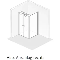 HSK Exklusiv 2.0 Pendeltür mit Seitenwand 4810xxx-4840xxx