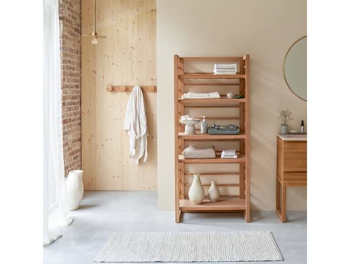 Regal für Badezimmer aus Teakholz 180 Sera - Natur